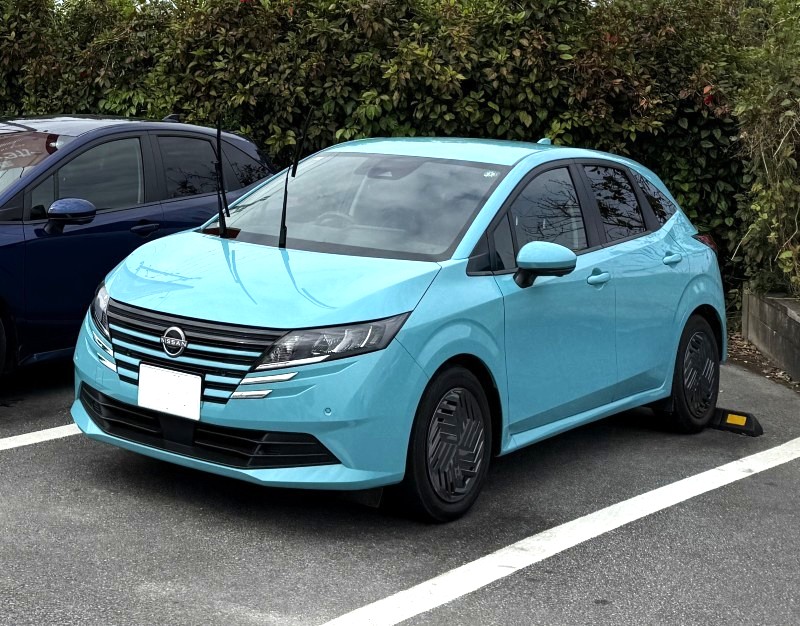 宮古島２回目のレンタカー。日産ノート e-Power。モーターの走りは良い。